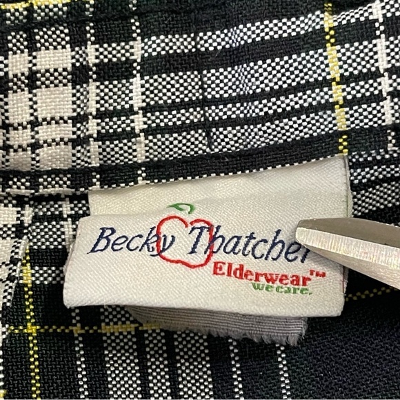 Vintage 90s' plaid tartan skirt Becky Thatcher women’s size 10-12 school girl - Picture 7 of 10
